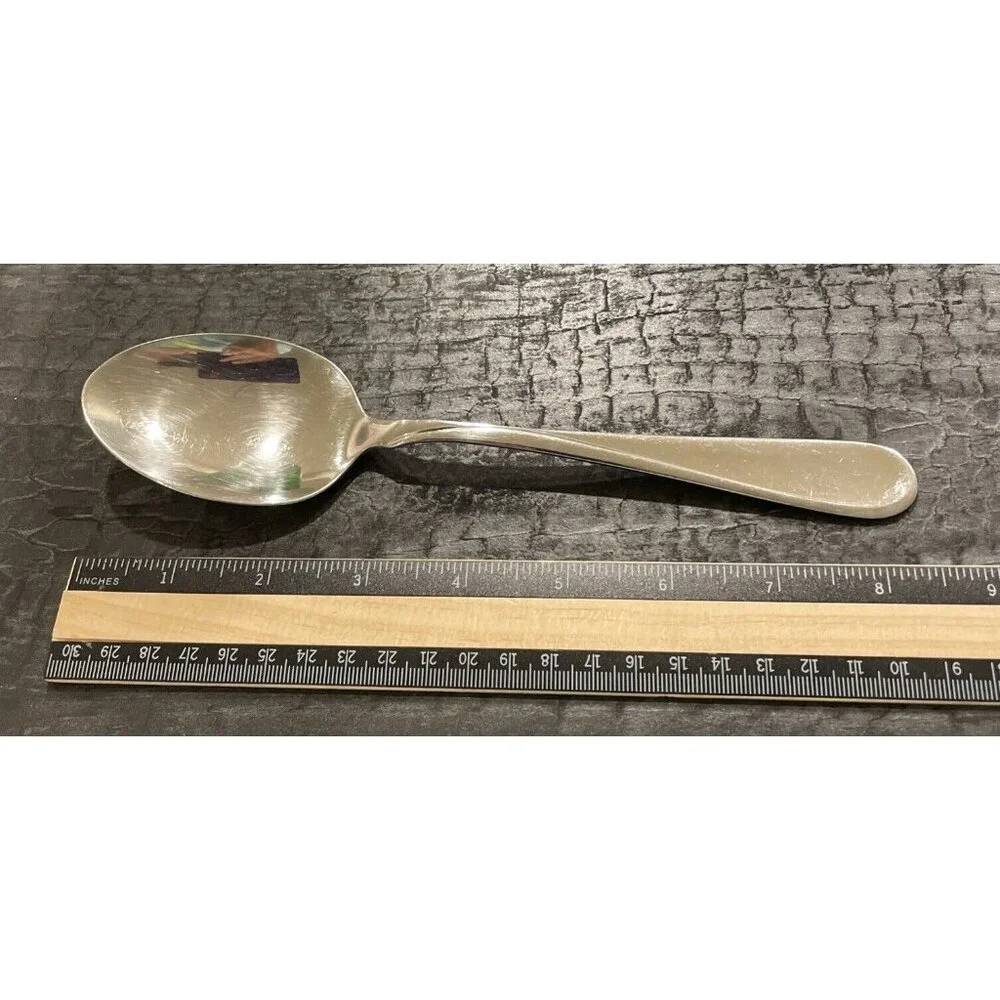 Oneida Stainless Flight Reliance Serving Spoon Flatware Vintage Stainless‎
